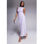 ASOS DESIGN twisted shoulder devore maxi dress