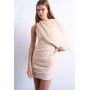 Topshop one sleeve drape sequin mini dress