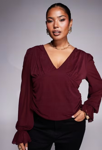 ASOS DESIGN Curve semi...