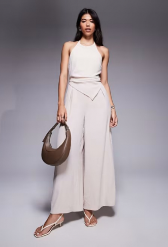 ASOS DESIGN halter asym...