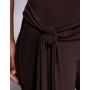 ASOS DESIGN tie waist slinky kick flare trousers