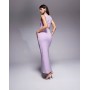ASOS DESIGN sleeveless cut out with hardware side detail maxi dress