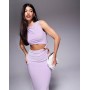 ASOS DESIGN sleeveless cut out with hardware side detail maxi dress