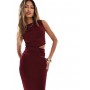 ASOS DESIGN sleeveless cut out waist maxi dress