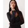 Nobody's Child Olivia lace square neck mini dress