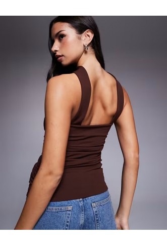 ASOS DESIGN longline structured bandeau top