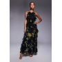 ASOS DESIGN ladder trim ruffle maxi dress in floral print