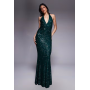 ASOS DESIGN Tall all over sequin plunge maxi dress
