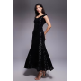 ASOS DESIGN sequin bardot maxi dress in black