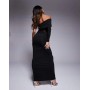 ASOS DESIGN asymmetric one shoulder maxi dress