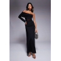 ASOS DESIGN asymmetric one shoulder maxi dress