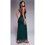 ASOS DESIGN ruffle maxi dress with tie up back