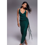 ASOS DESIGN ruffle maxi dress with tie up back