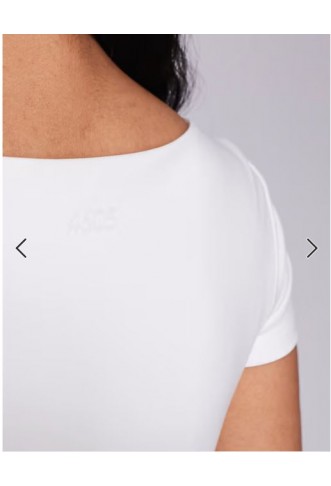 4505 Icon soft touch v neck performance baby t-shirt in white