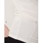 Vila ruched side detail short sleeve t-shirt in cream