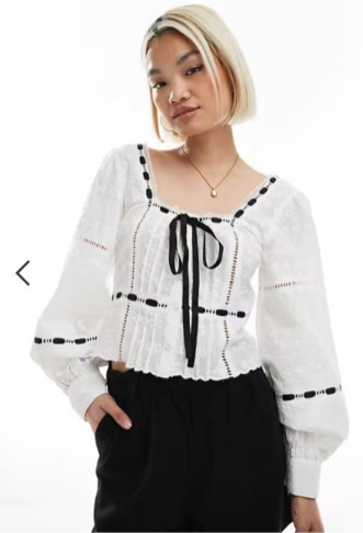 ASOS DESIGN square neck...