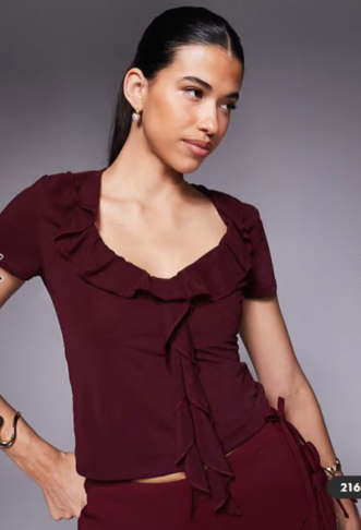 ASOS DESIGN semi sheer...