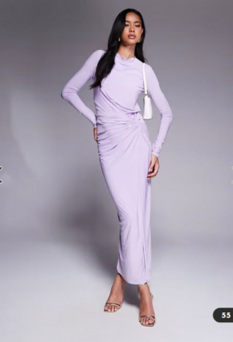 Daska twist front dress in...