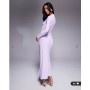 Daska twist front dress in lilac