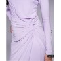 Daska twist front dress in lilac