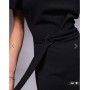 ASOS DESIGN grown on neck wrap mini dress in black