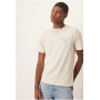 Abercrombie & Fitch tea time graphic back print t-shirt in beige