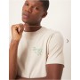 Abercrombie & Fitch tea time graphic back print t-shirt in beige