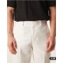 ASOS DESIGN smart tapered fit trousers in white