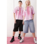 COLLUSION Unisex football top in pink - LPINK