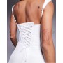 Murci exclusive chiffon corset waist pleated hem mini dress
