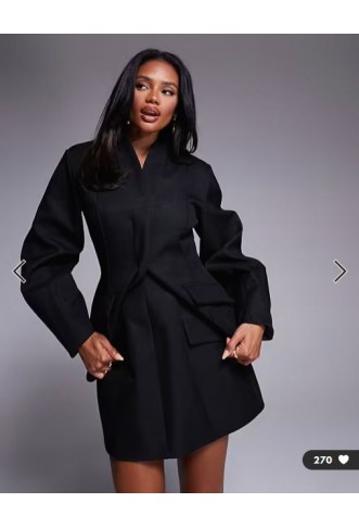 ASOS LUXE structured linen...