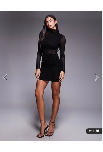 ASOS DESIGN mesh draped...