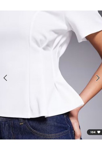 ASOS DESIGN seam detail corset waist top in white in scuba-style fabric