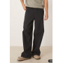 ASOS DESIGN loose chinos in black