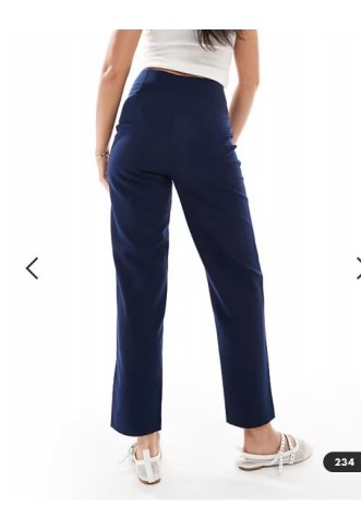 Miss Selfridge essentials cigarette trouser in navy