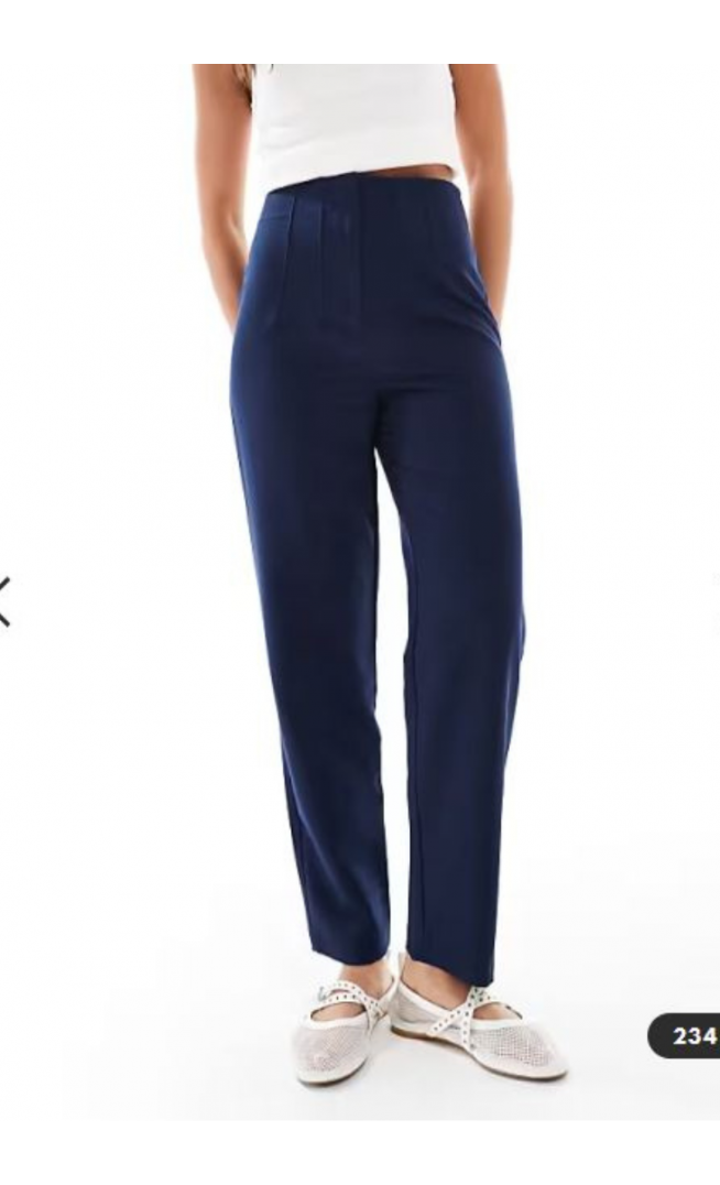 Miss Selfridge essentials cigarette trouser in navy