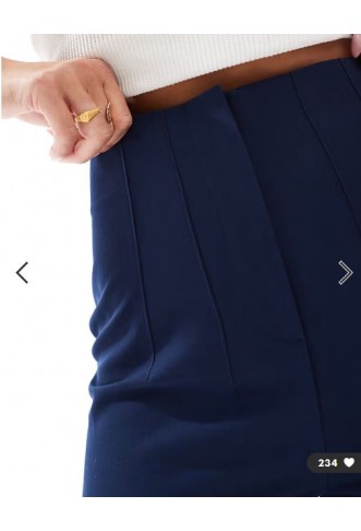 Miss Selfridge essentials cigarette trouser in navy