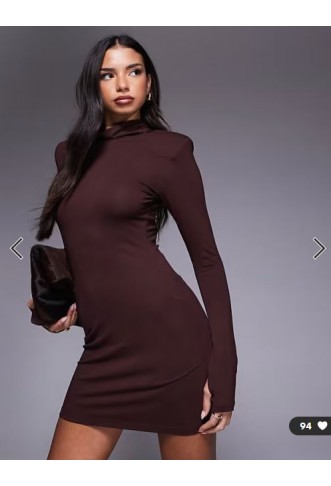 ASOS DESIGN roll neck mini...