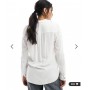 Vero Moda button down shirt with pocket detail in white