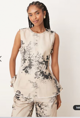 ASOS DESIGN peplum top...