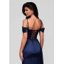 Evening dress LA-OM-DLR188 - navy