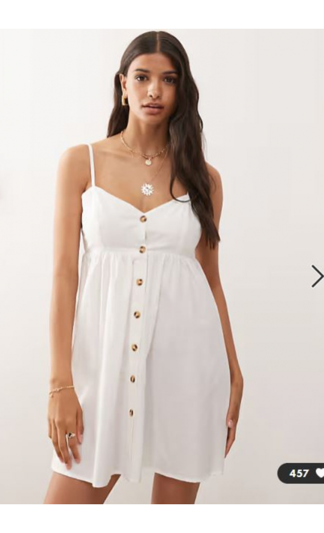 Miss Selfridge button through sun dress
