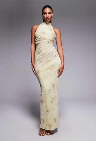 ASOS DESIGN mesh twist bust...