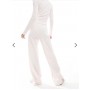 Miss Selfridge pointelle wide leg trouser co ord in pink