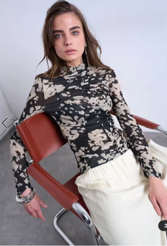 Topshop animal mono spot...