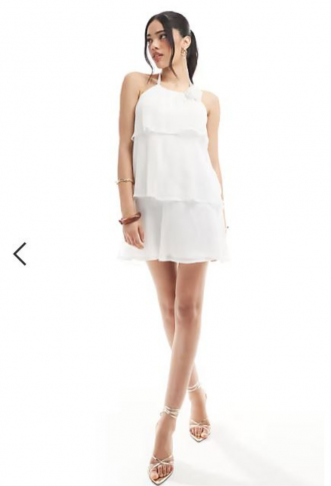 Pieces ruffle tiered mini...