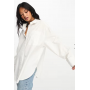 ASOS DESIGN oversized shirt in white