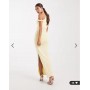 New Look fallen shoulder maxi dress in yellow