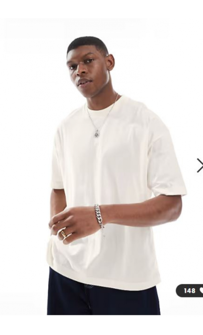 ASOS DESIGN Essentials oversized t-shirt in cream