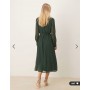 Vila longsleeve v-neck midi dress in dark green